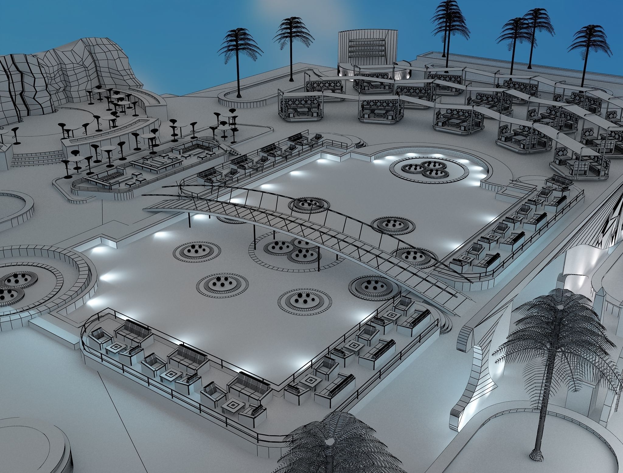 Exterior Event setup a54 3D model_20