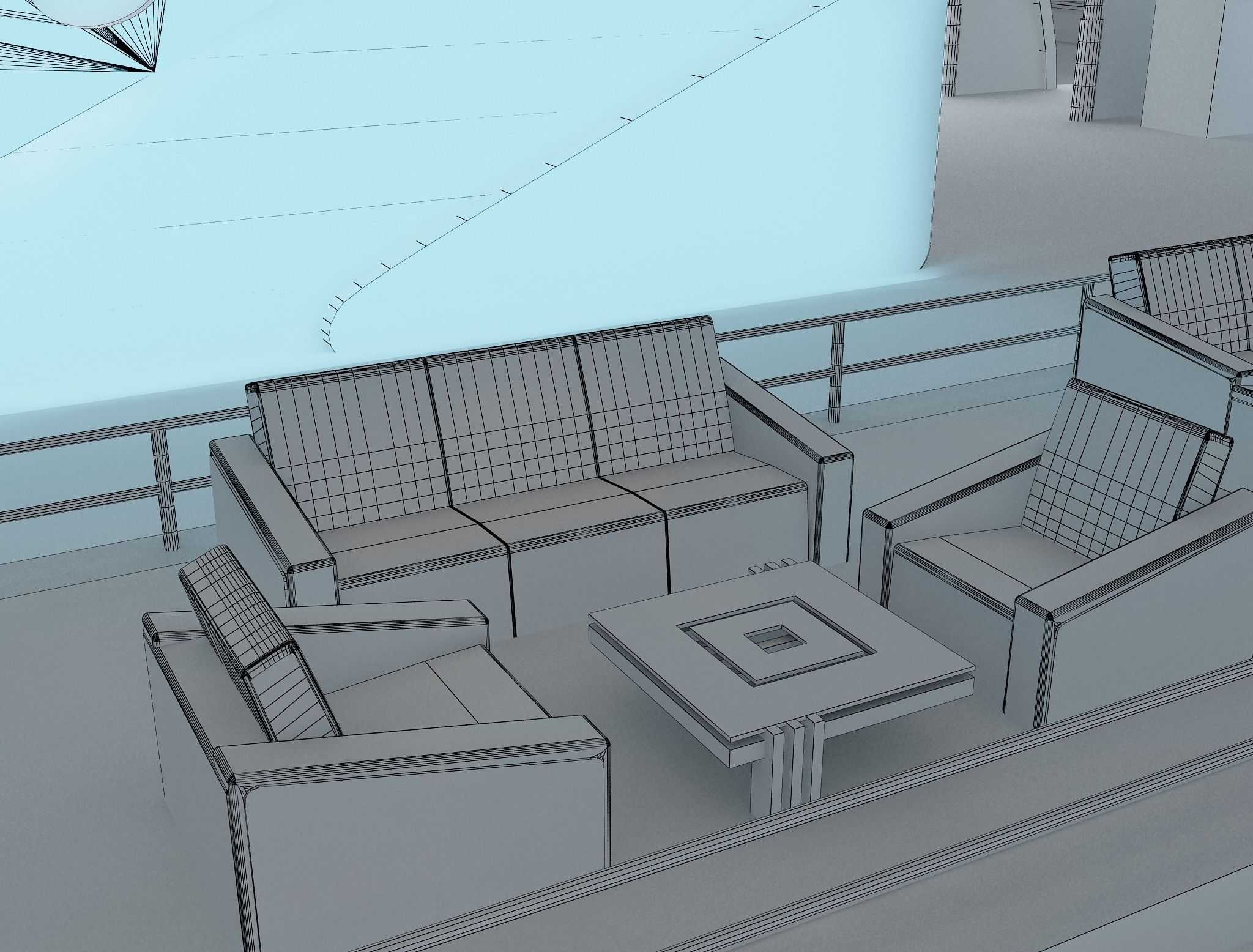 Exterior Event setup a54 3D model_32