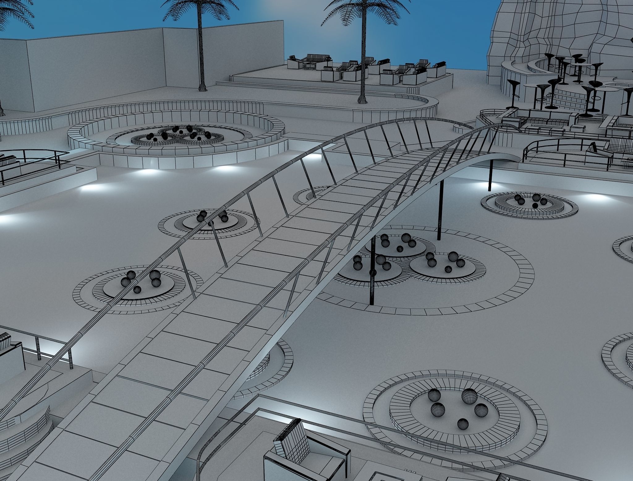 Exterior Event setup a54 3D model_41