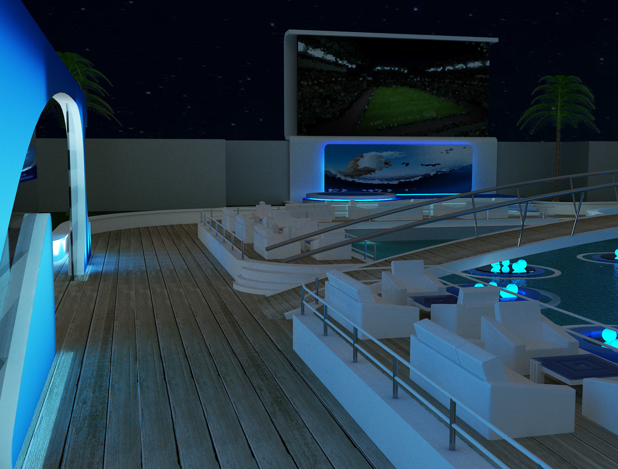 Exterior Event setup a54 3D model_28