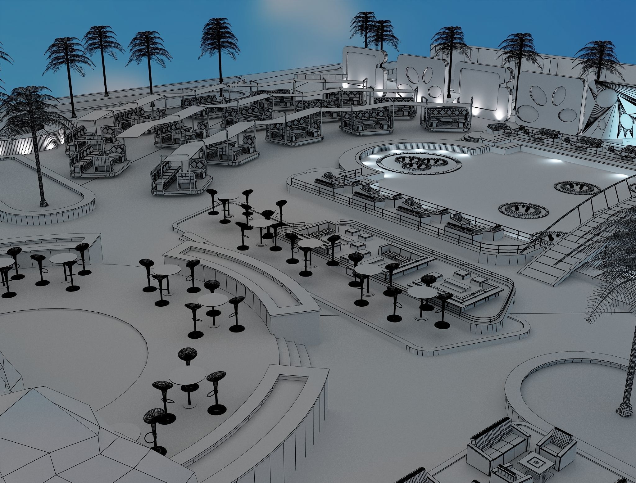 Exterior Event setup a54 3D model_14