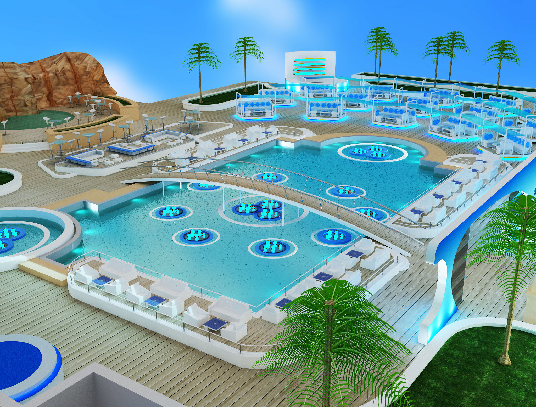 Exterior Event setup a54 3D model_9