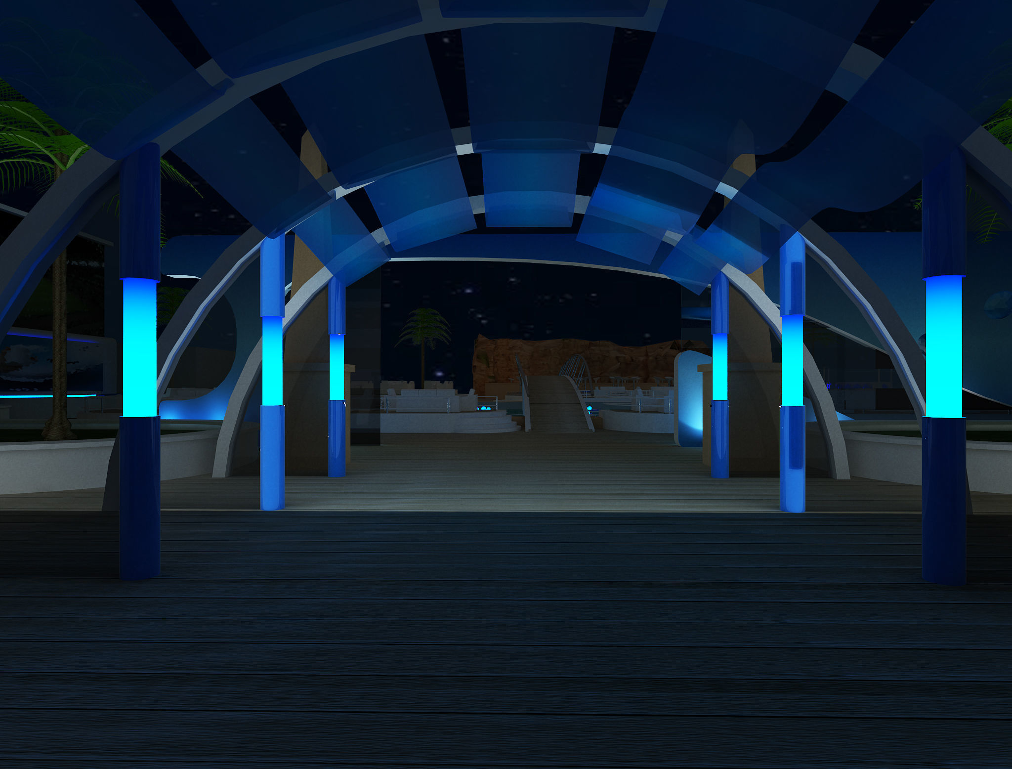 Exterior Event setup a54 3D model_43