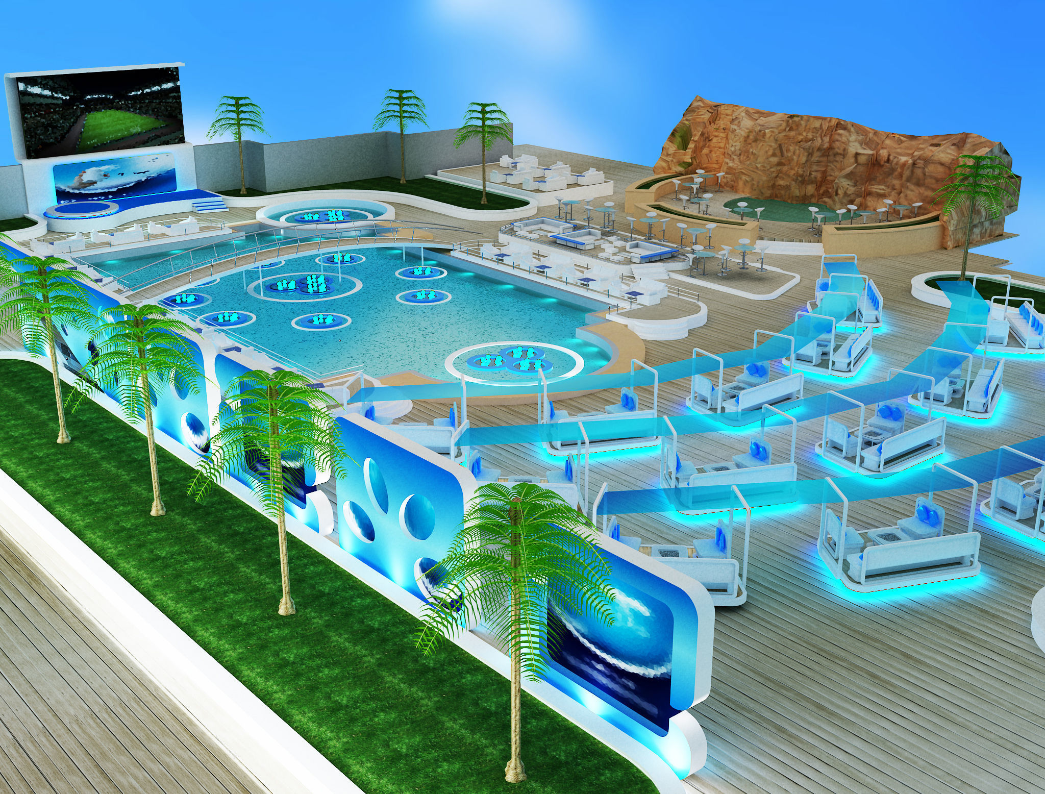 Exterior Event setup a54 3D model_3