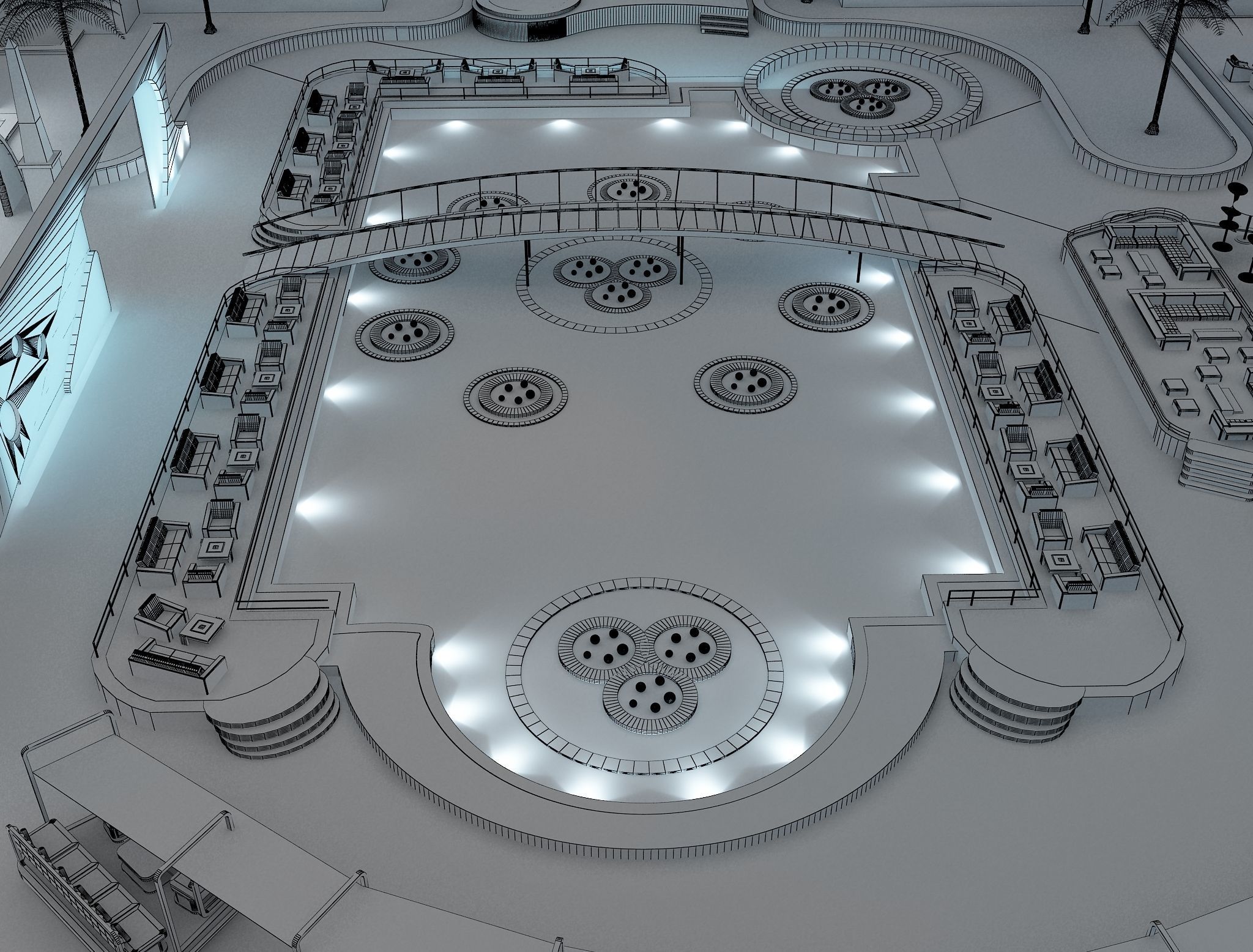 Exterior Event setup a54 3D model_8