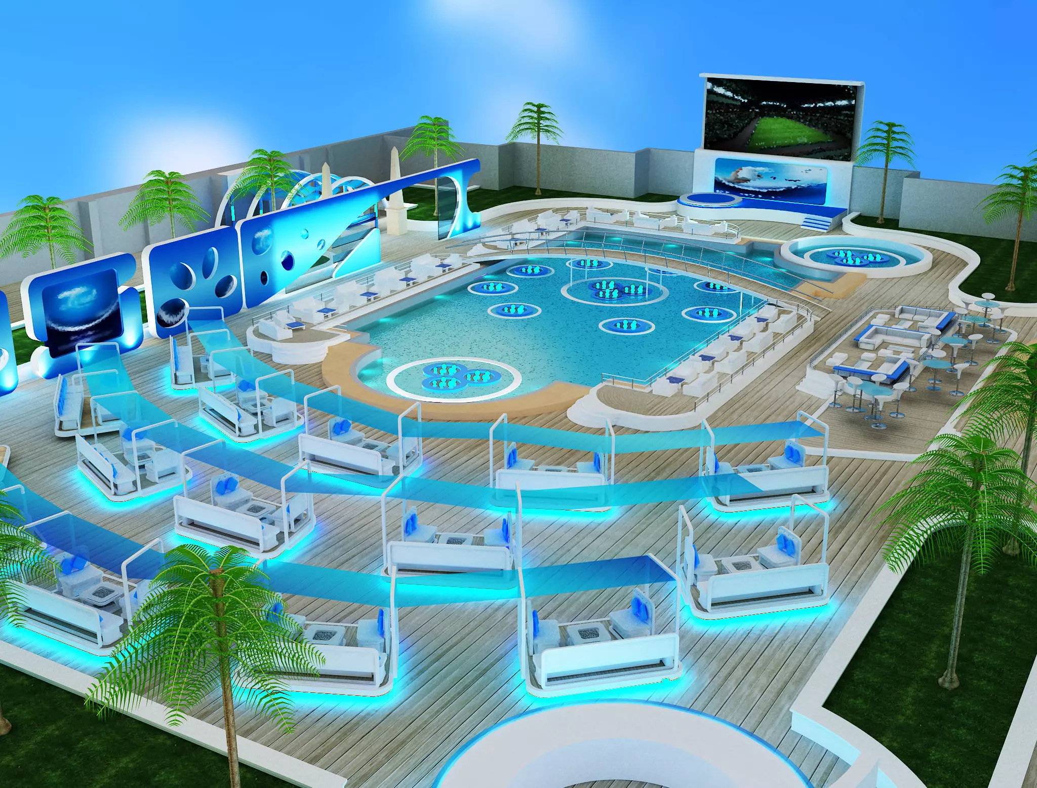 Exterior Event setup a54 3D model_0