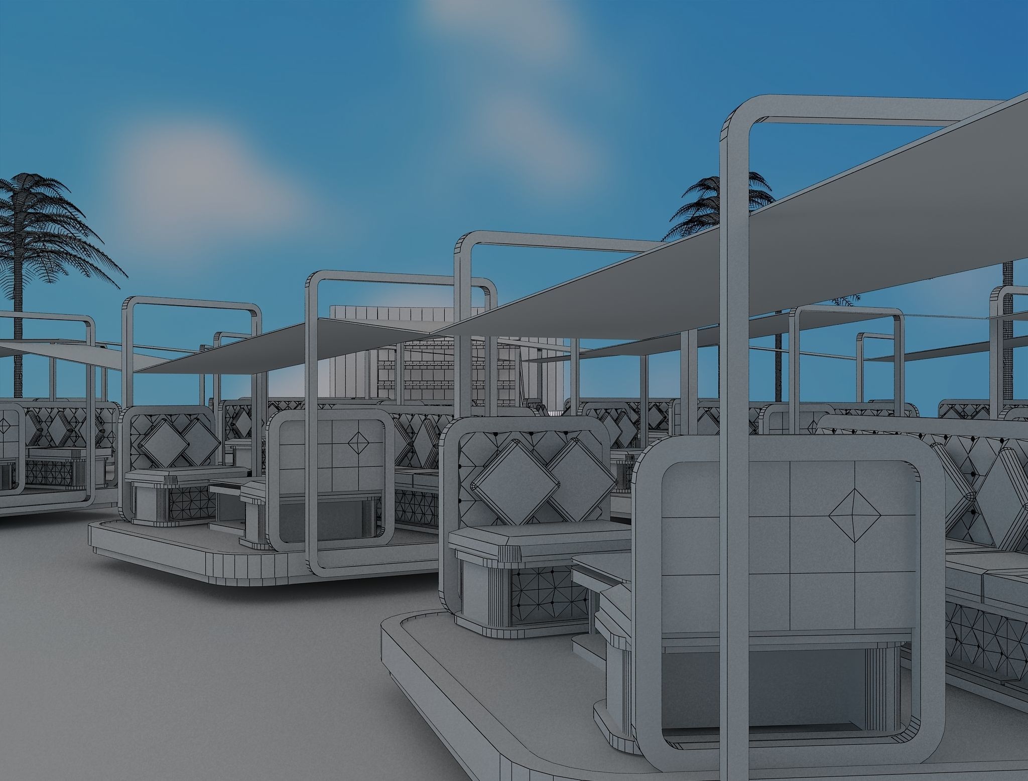 Exterior Event setup a54 3D model_23