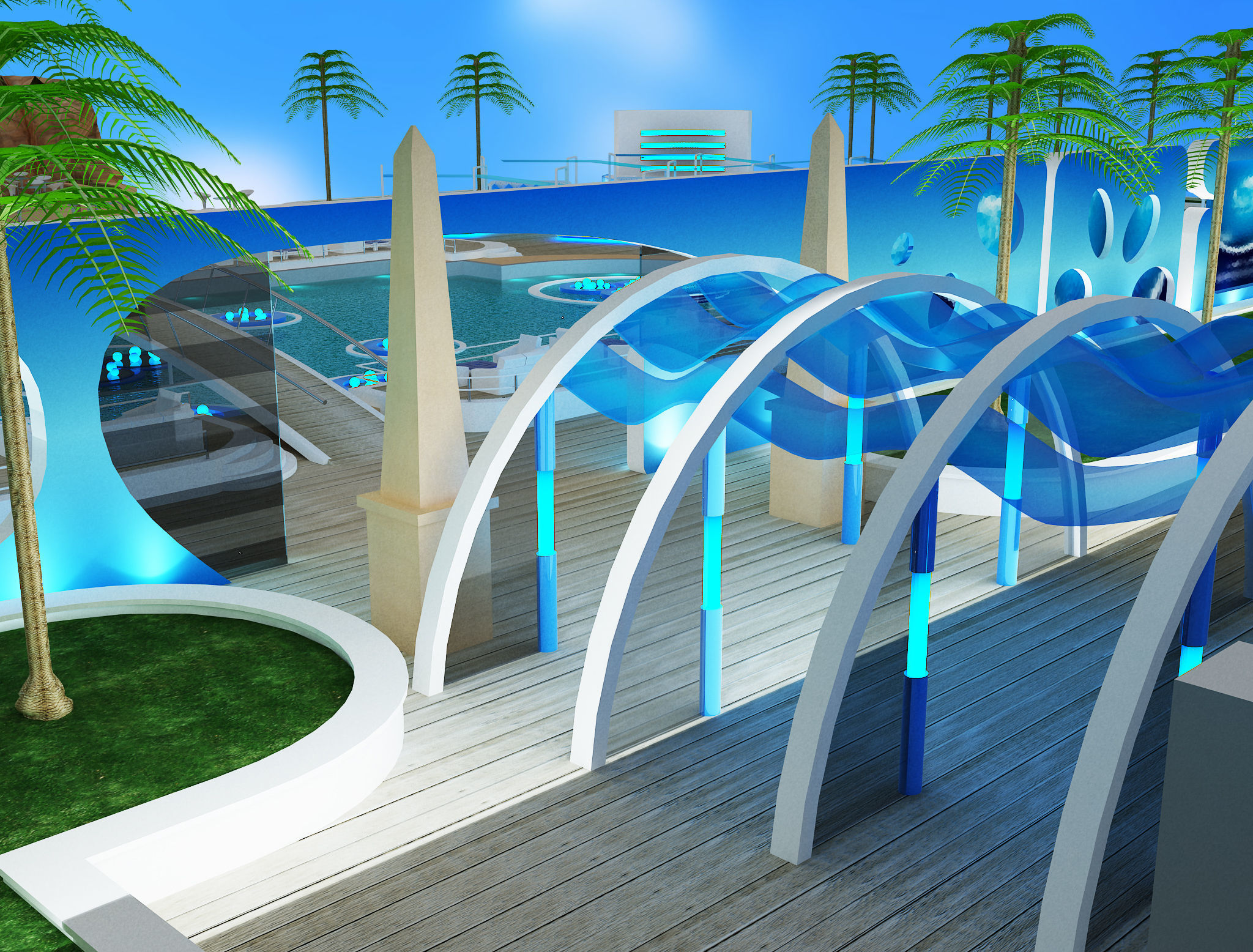 Exterior Event setup a54 3D model_15