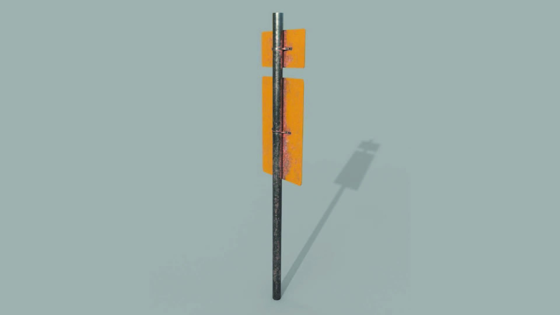 Sign Post 3D model_4
