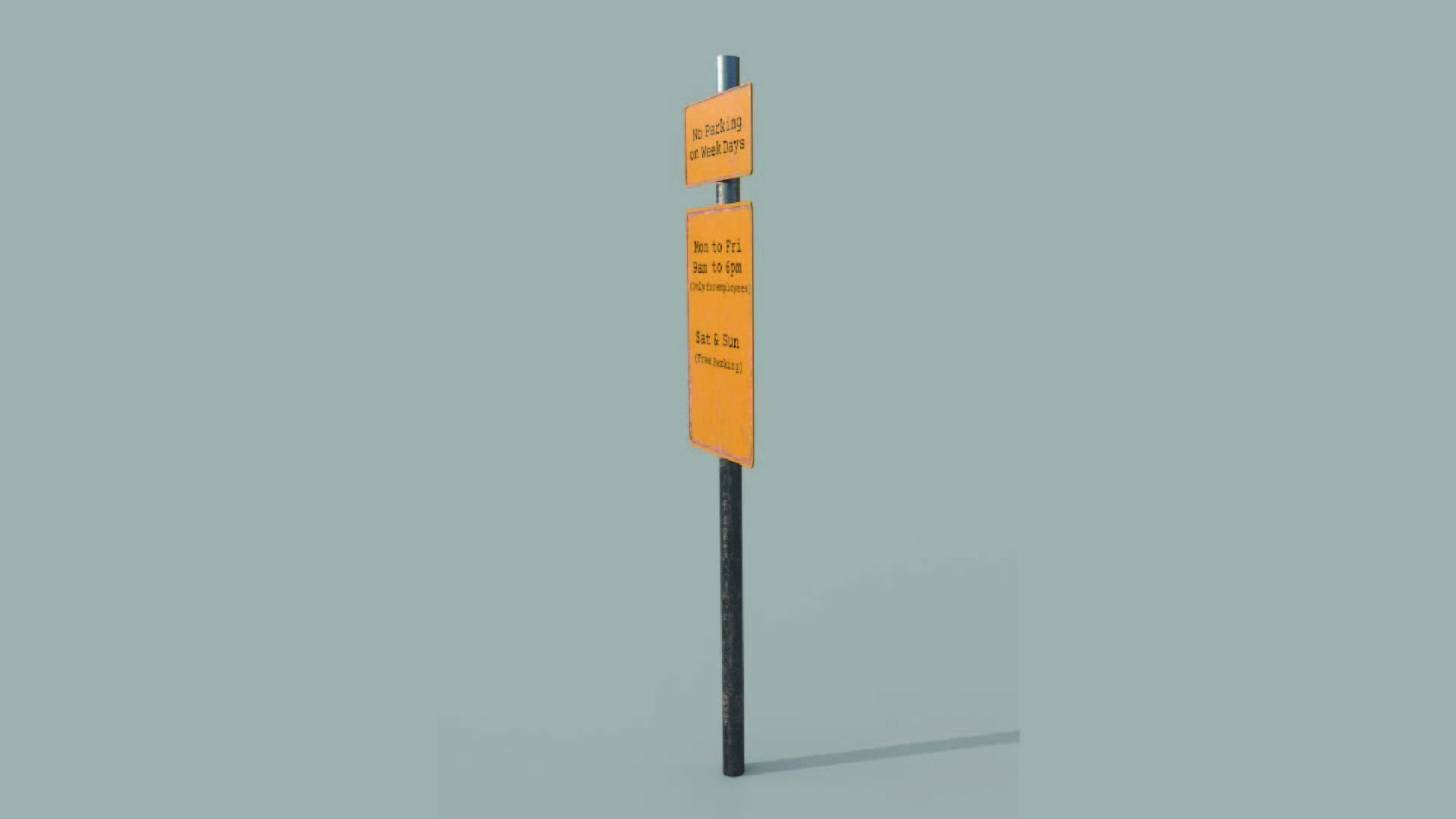 Sign Post 3D model_7