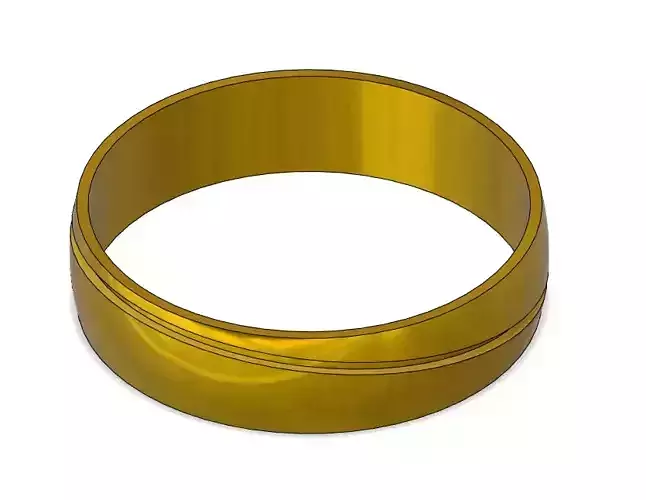 ALYANS gold ring Low-poly 3D model