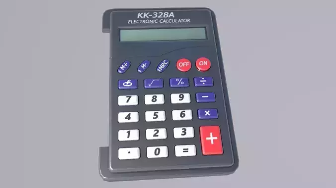 Mini Calculator Low-poly 3D model