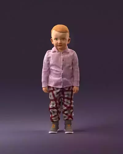 001025 bright kid in white red stripped tshirt