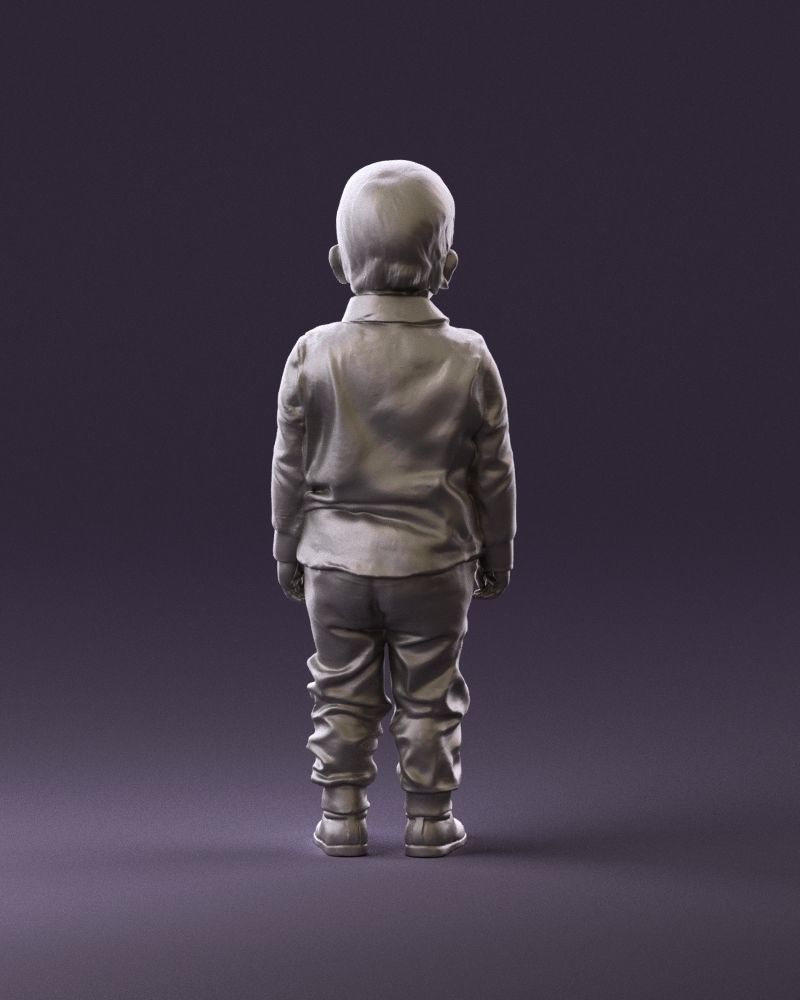 001025 bright kid in white red stripped tshirt 3D model_18