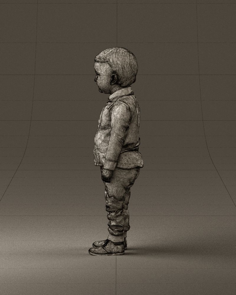 001025 bright kid in white red stripped tshirt 3D model_32