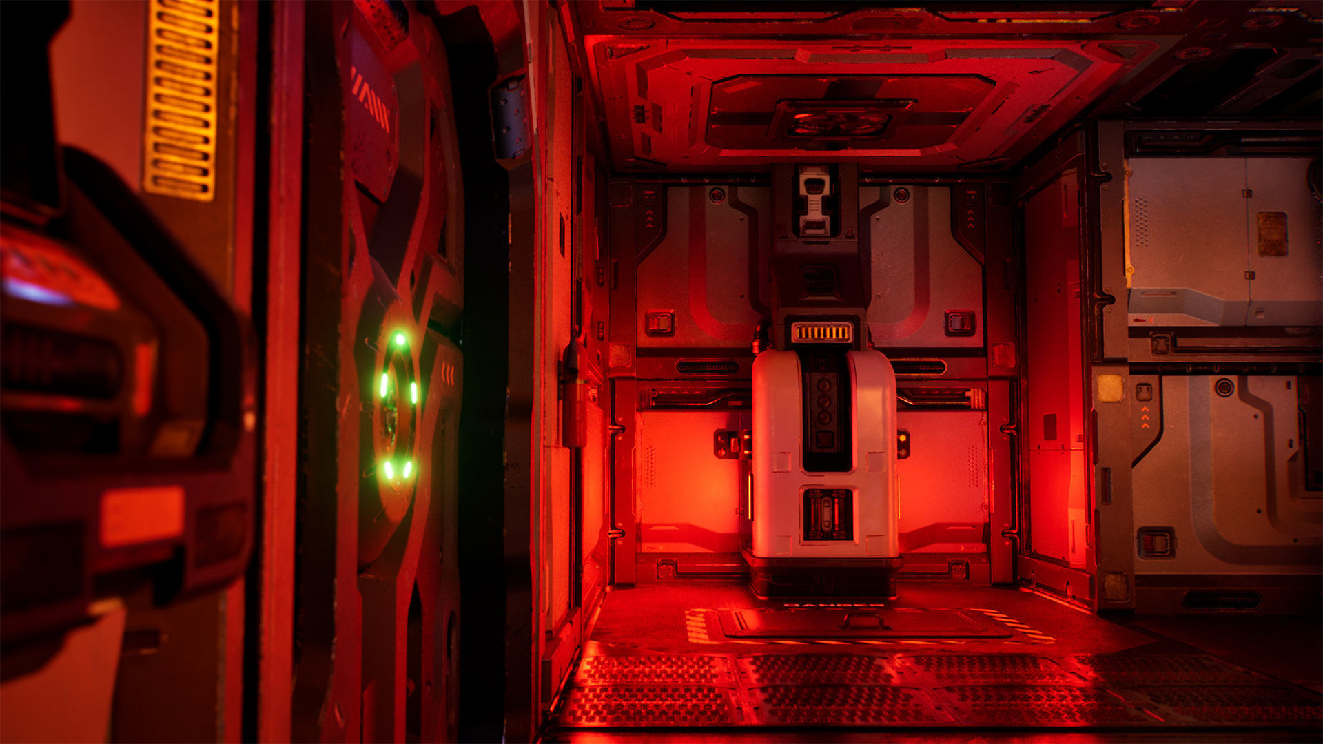 Sci-fi Modular Interior Space Station - Unity and Unreal Low-poly 3D model_28