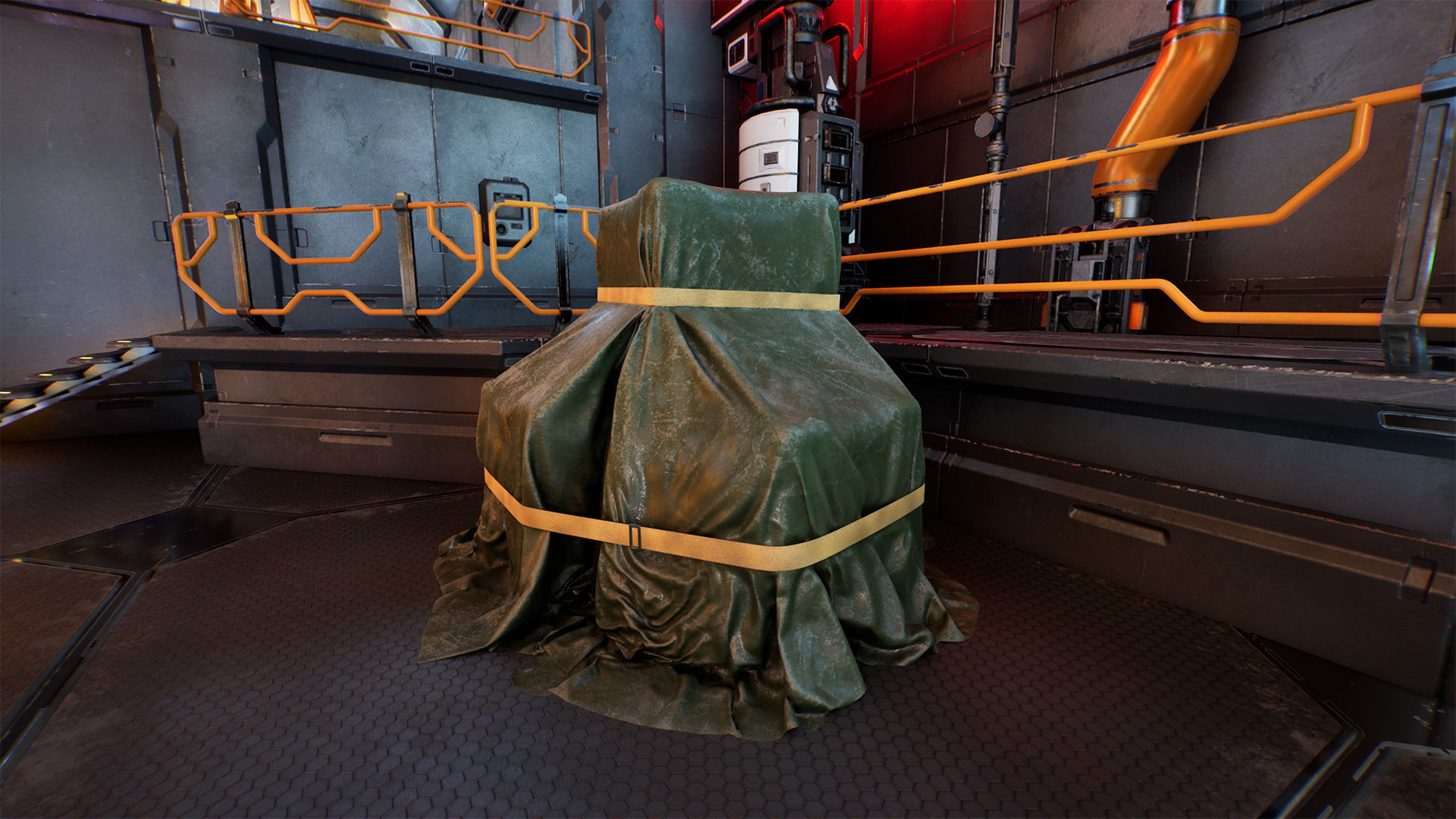 Sci-fi Modular Interior Space Station - Unity and Unreal Low-poly 3D model_21