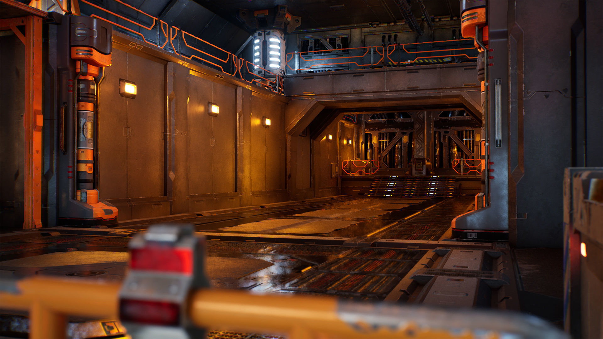 Sci-fi Modular Interior Space Station - Unity and Unreal Low-poly 3D model_13