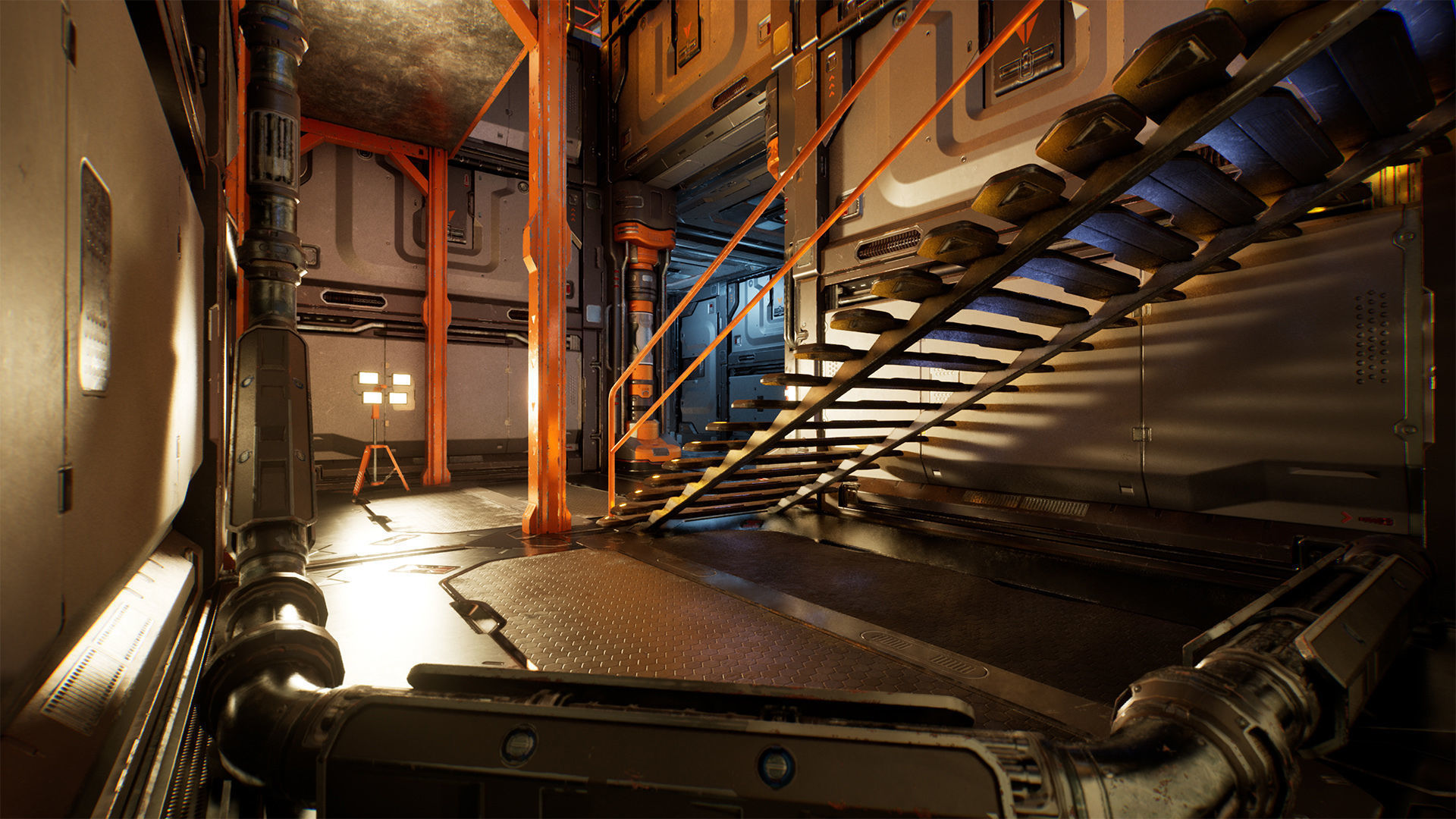 Sci-fi Modular Interior Space Station - Unity and Unreal Low-poly 3D model_20