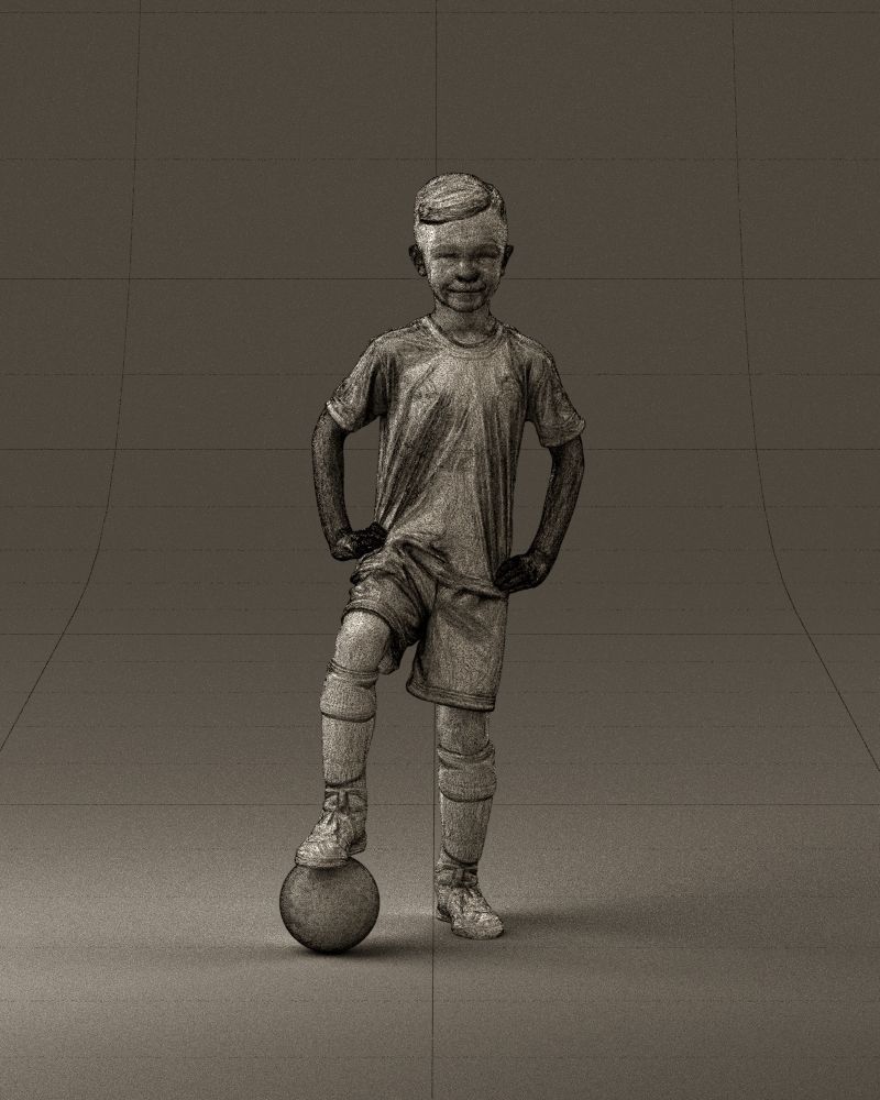 001028 young socker player in whire red uniform 3D Print Ready 3D print model_18