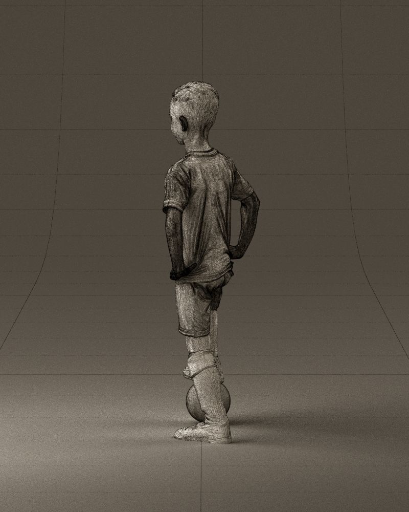 001028 young socker player in whire red uniform 3D Print Ready 3D print model_21