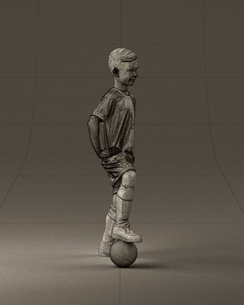 001028 young socker player in whire red uniform 3D Print Ready 3D print model_11