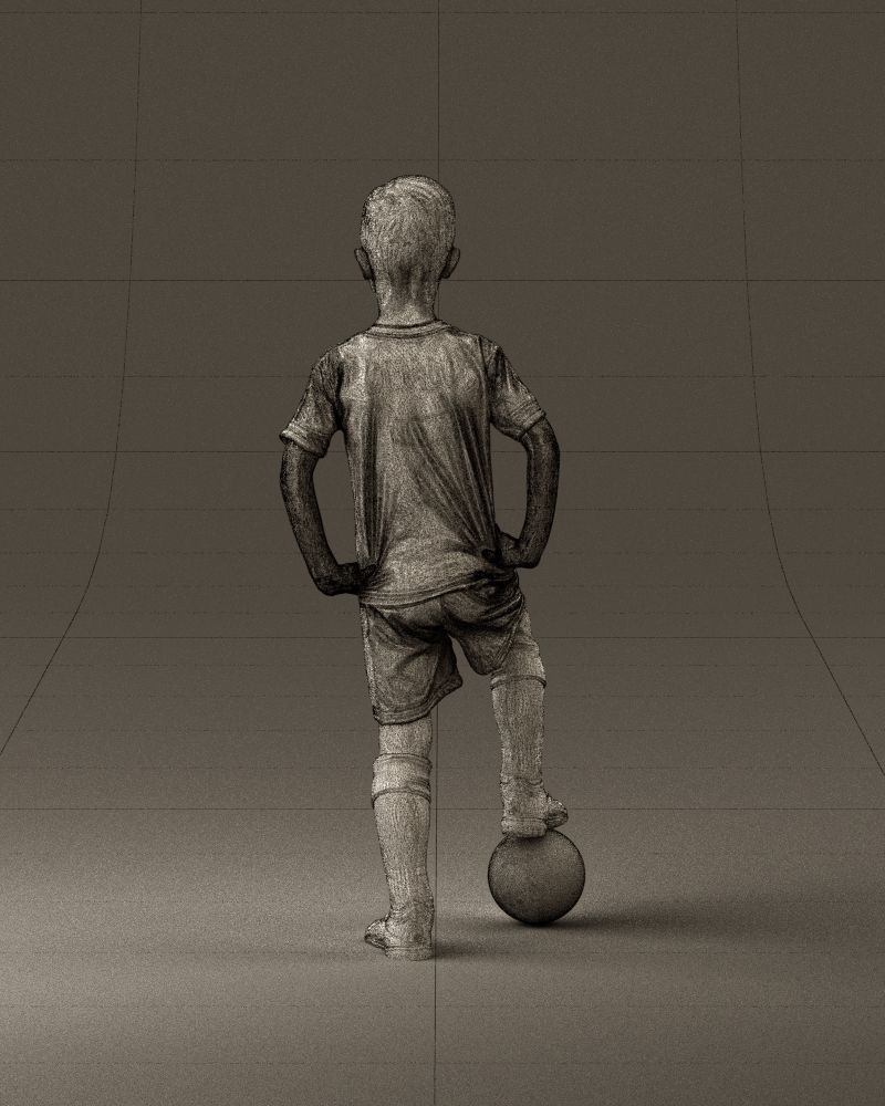 001028 young socker player in whire red uniform 3D Print Ready 3D print model_15