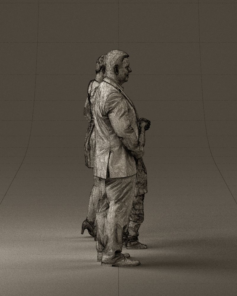 001029 family fat man happy boy woman 3D model_28