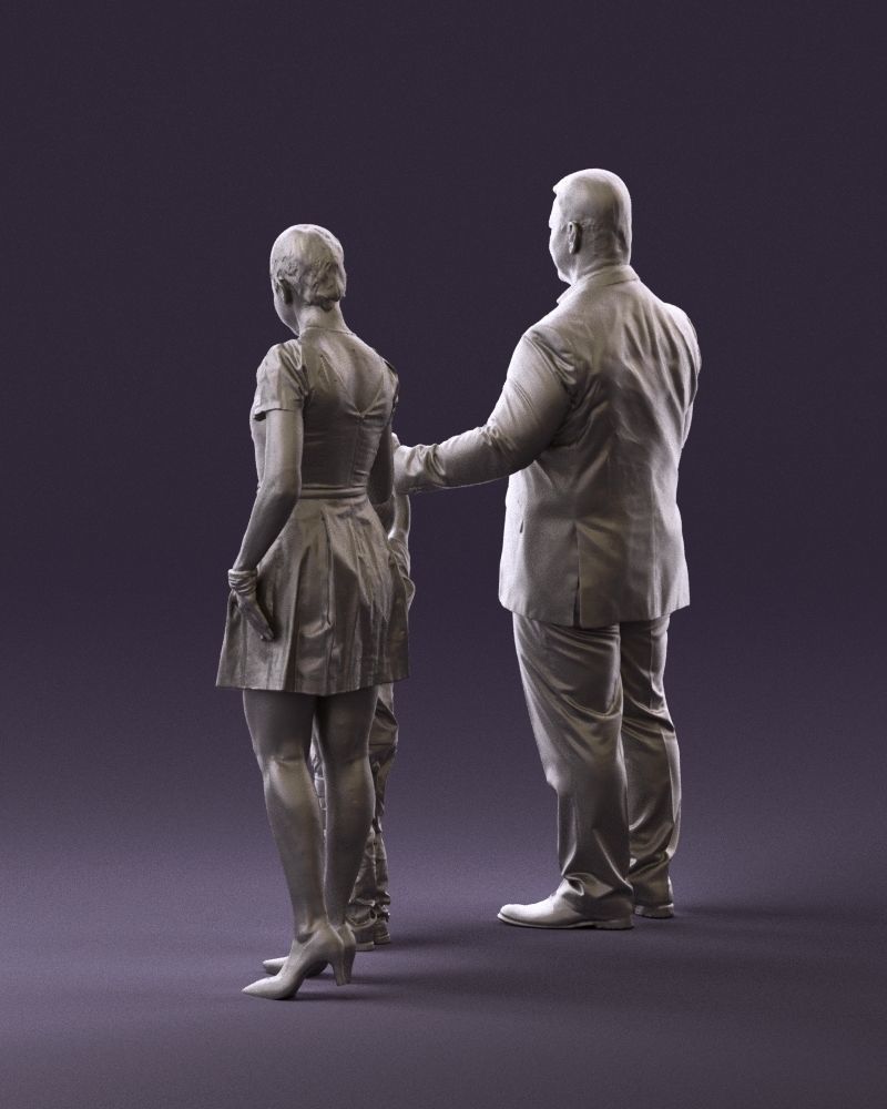 001029 family fat man happy boy woman 3D model_19