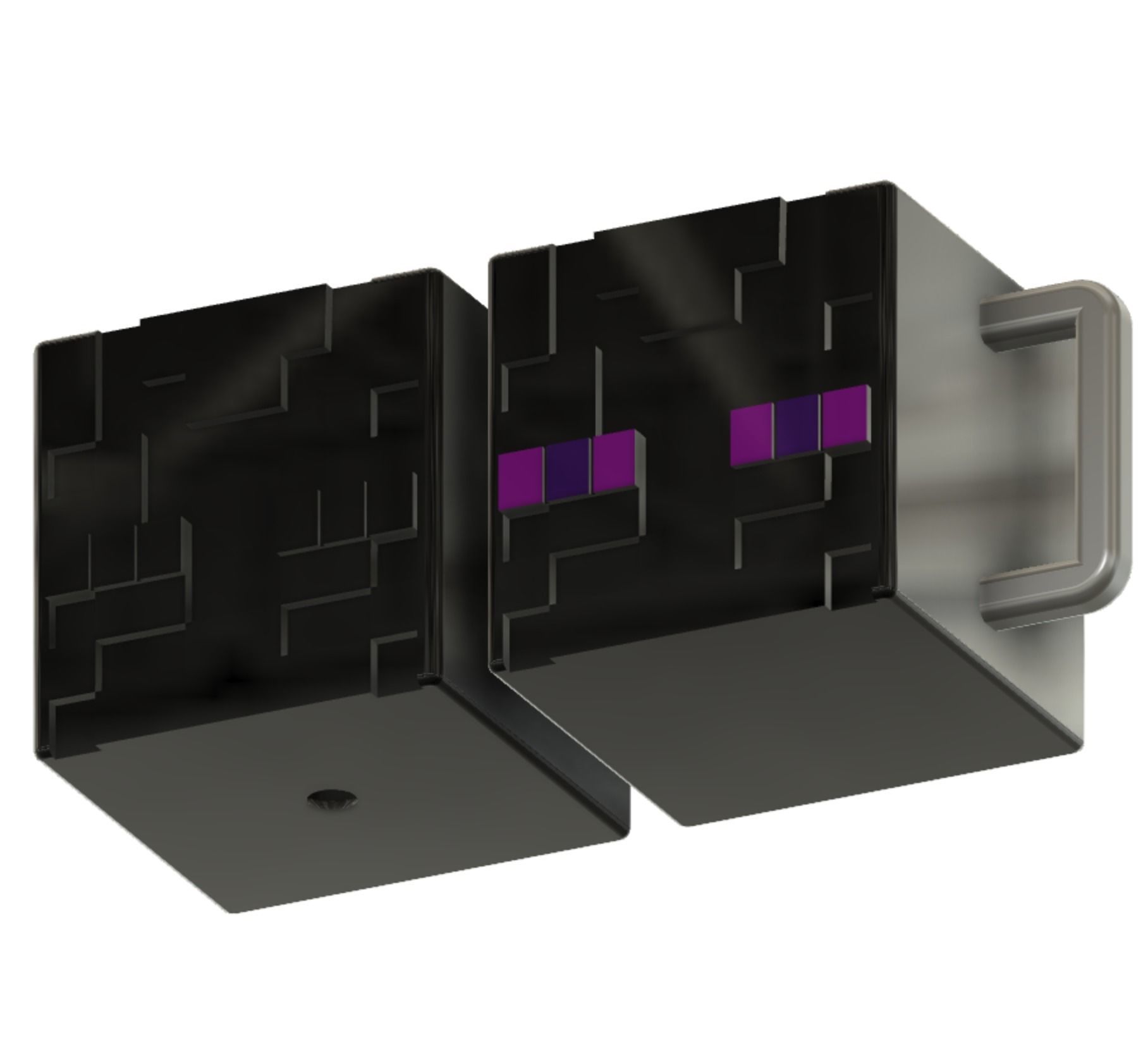 MINECRAFT ENDERMAN MUG AND PLANTER Free 3D print model_4