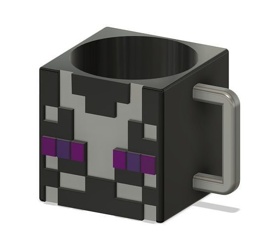 MINECRAFT ENDERMAN MUG AND PLANTER Free 3D print model