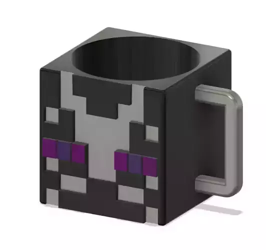 MINECRAFT ENDERMAN MUG AND PLANTER Free 3D print model