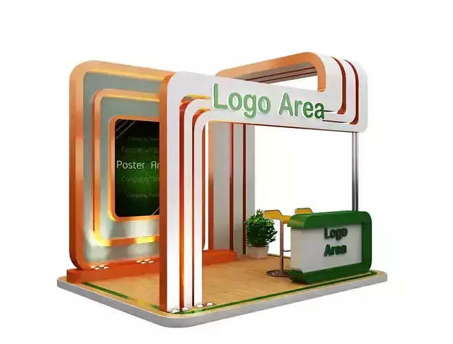 Booth Exhibition Stand a59a 3D model