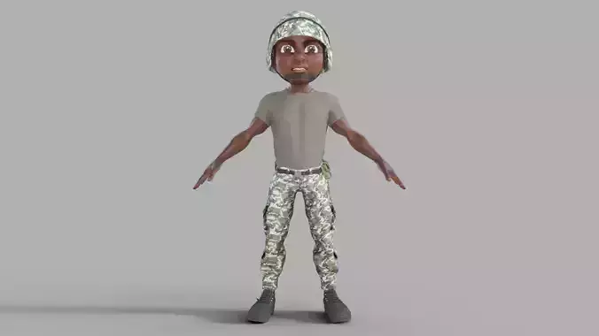3D Cartoon Soldier