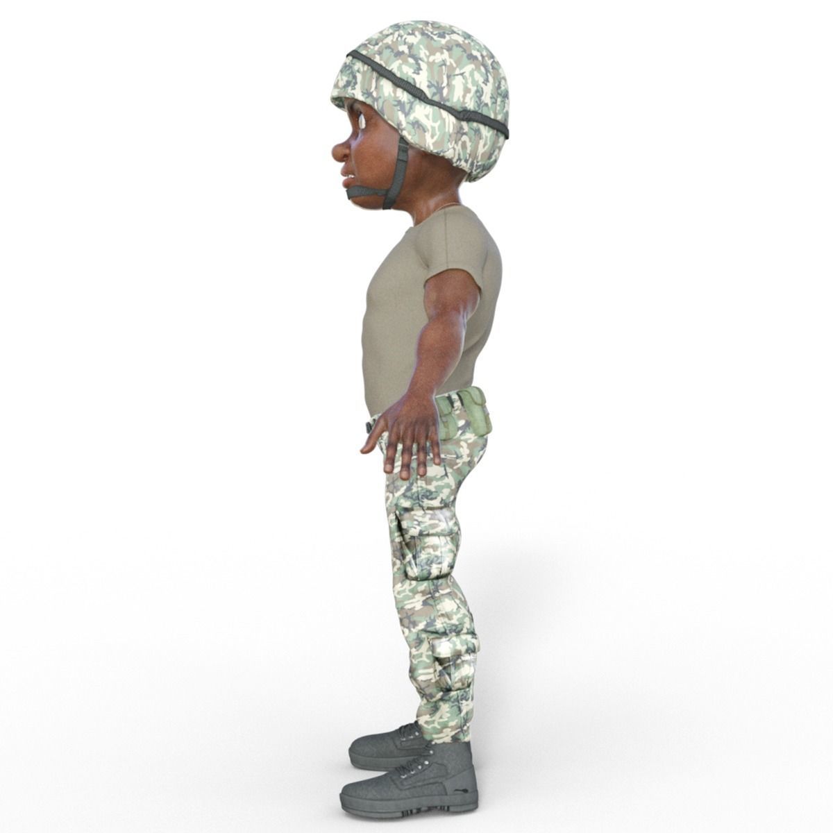 3D Cartoon Soldier 3D model_10