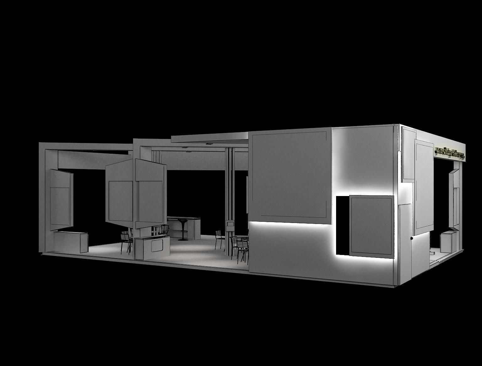 Booth Exhibition Stand a60 3D model_9