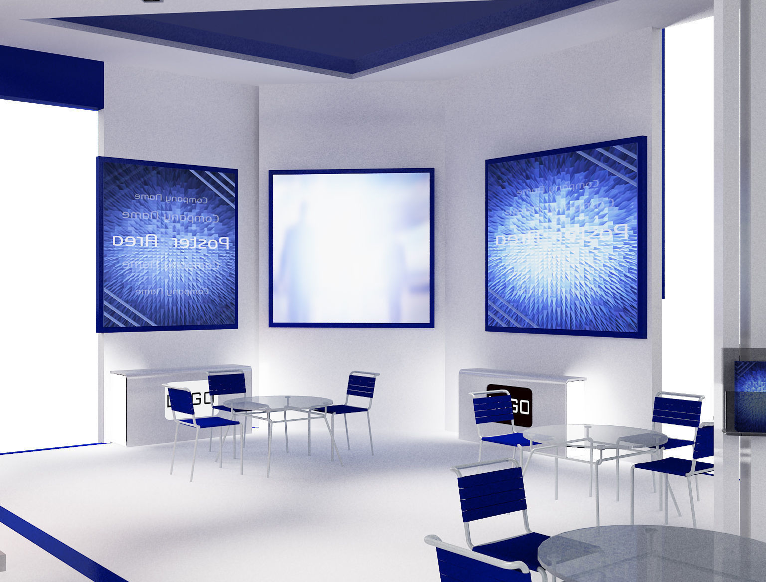 Booth Exhibition Stand a60 3D model_12