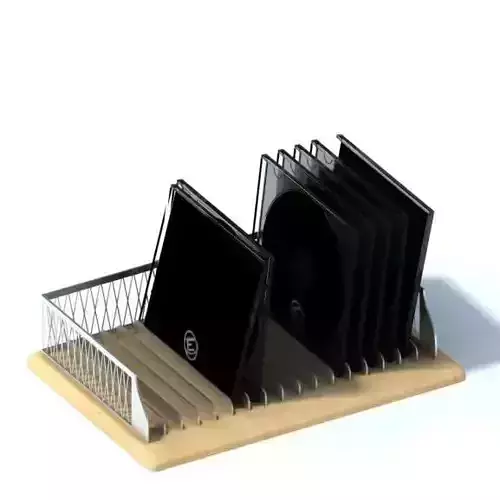 Metal Disk Holder And Organizer 3D model