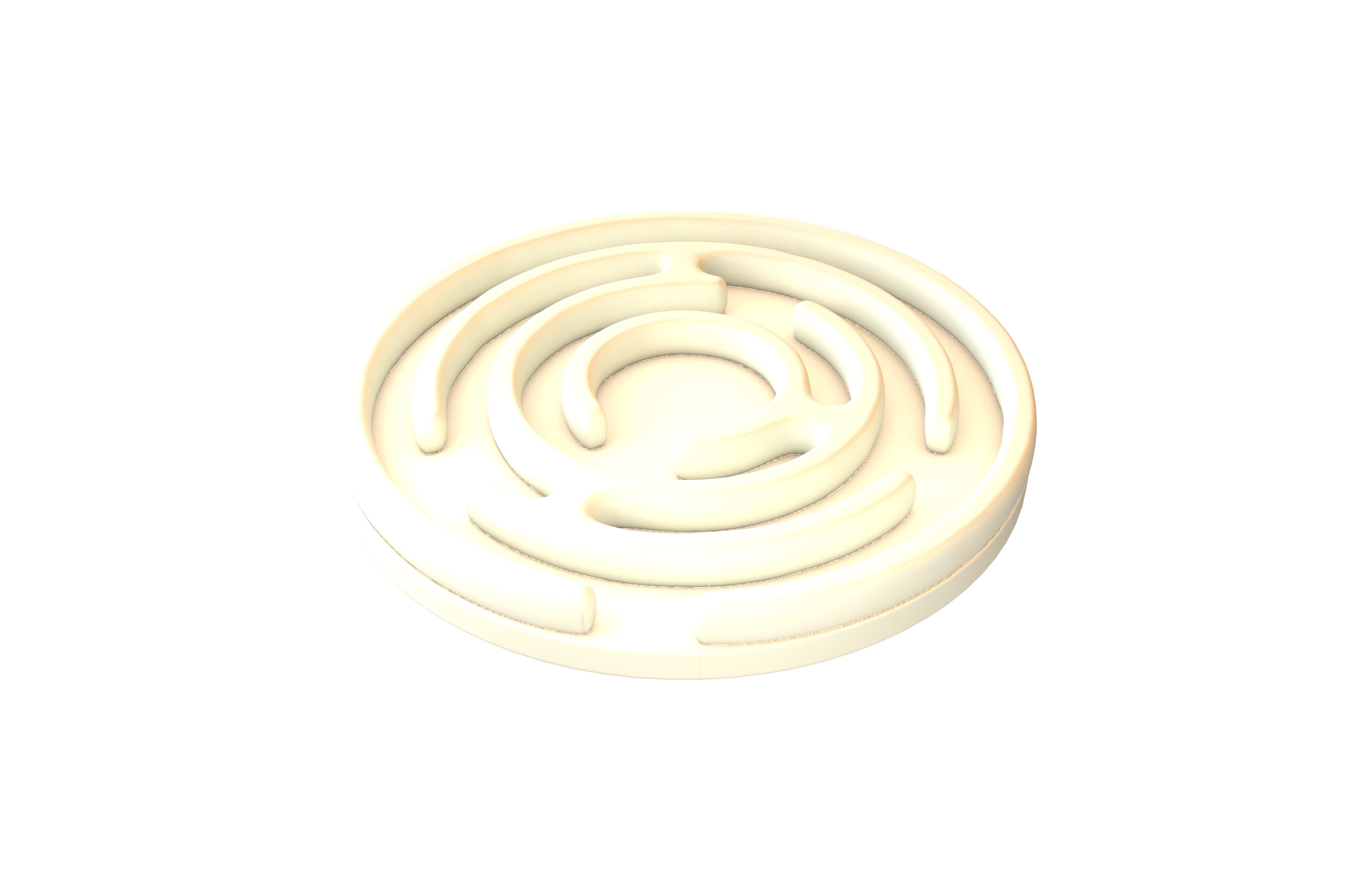 Circular Labyrinth v1 001 Low-poly 3D model_3