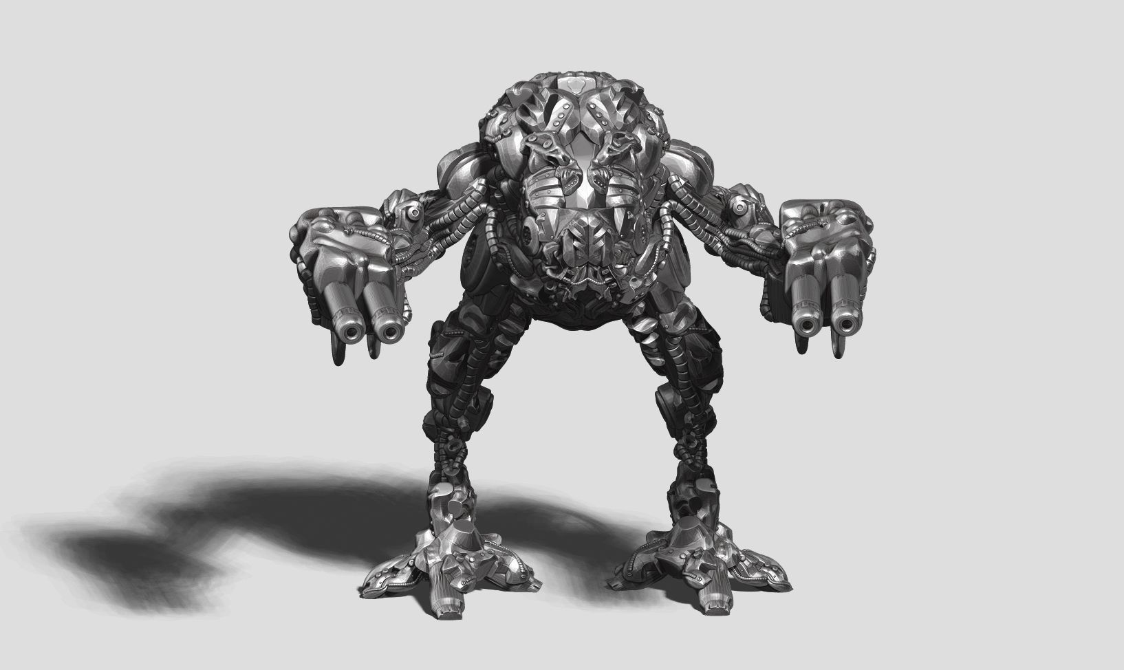 robot battle a14 3d print model  3D print model_10