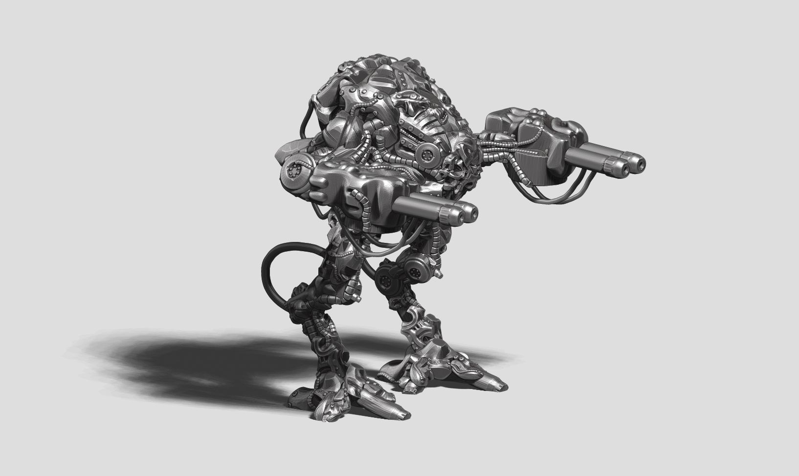 robot battle a14 3d print model  3D print model_1