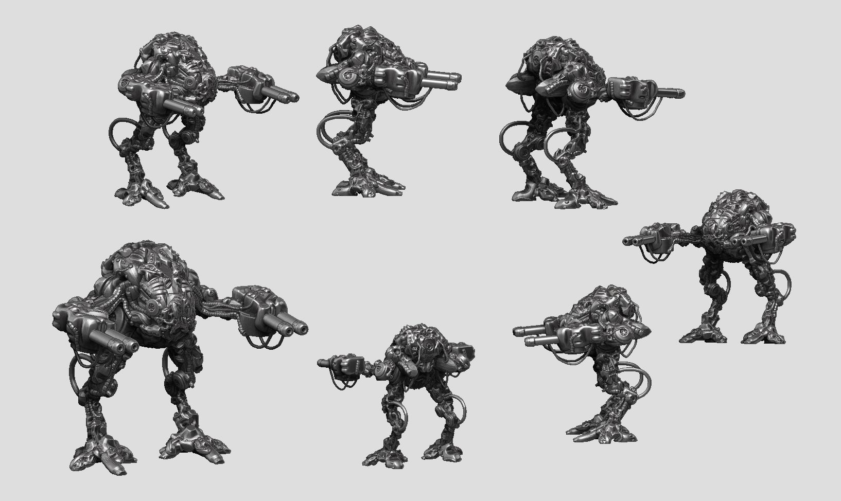 robot battle a14 3d print model  3D print model_11