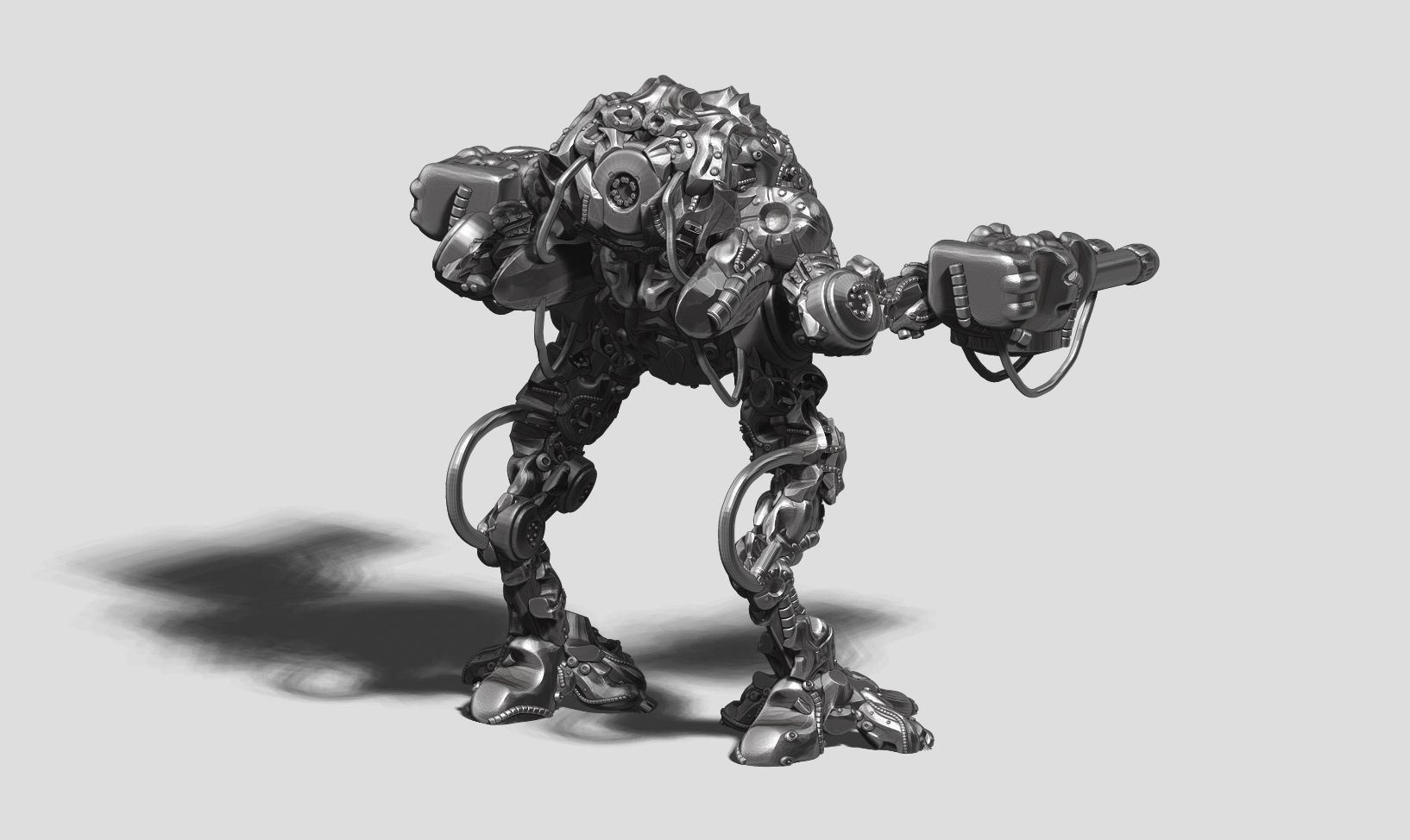 robot battle a14 3d print model  3D print model_4