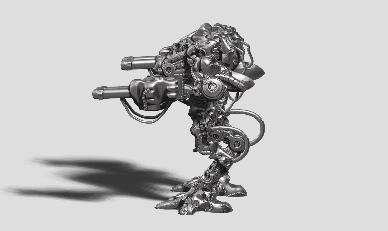 robot battle a14 3d print model  3D print model_7