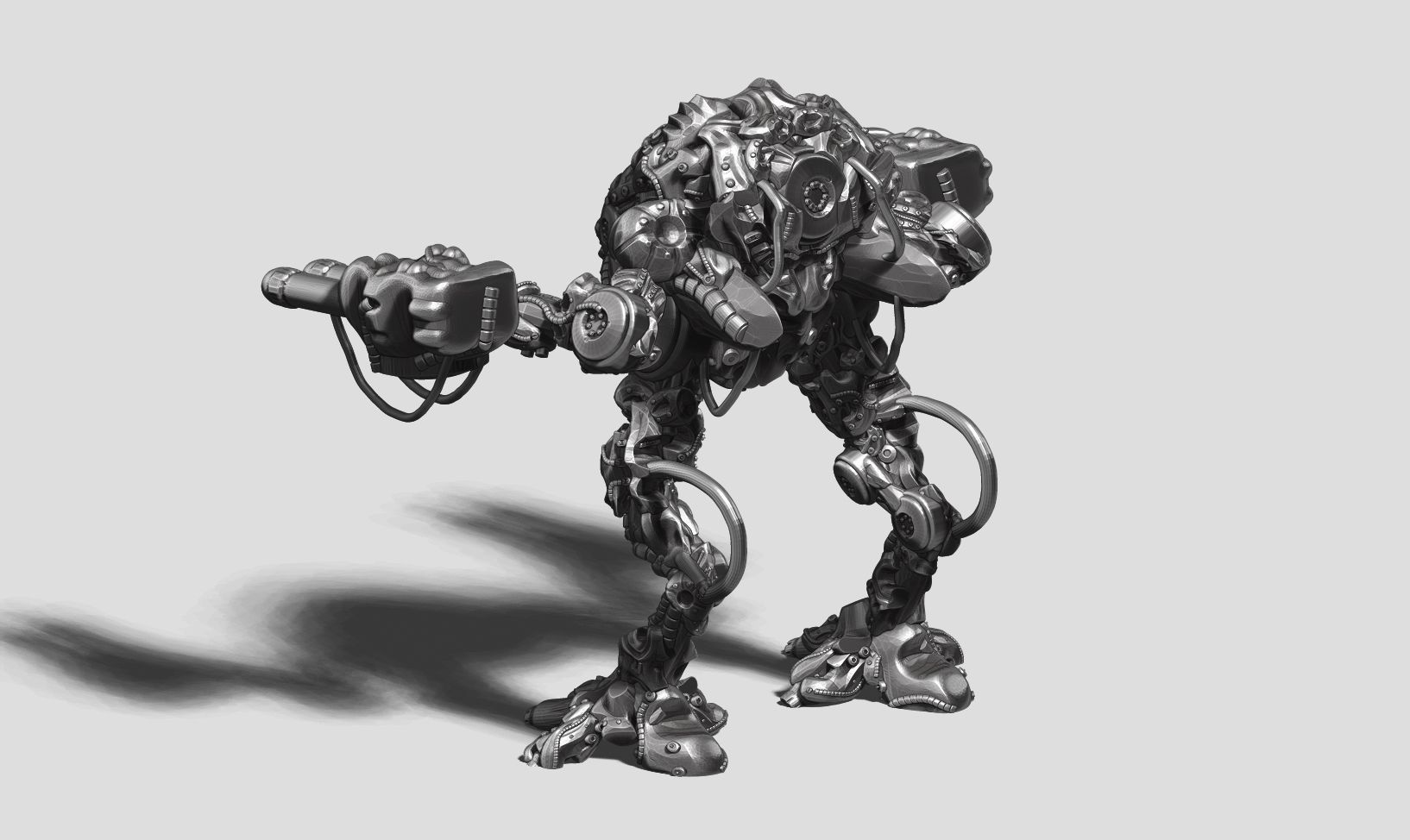 robot battle a14 3d print model  3D print model_6