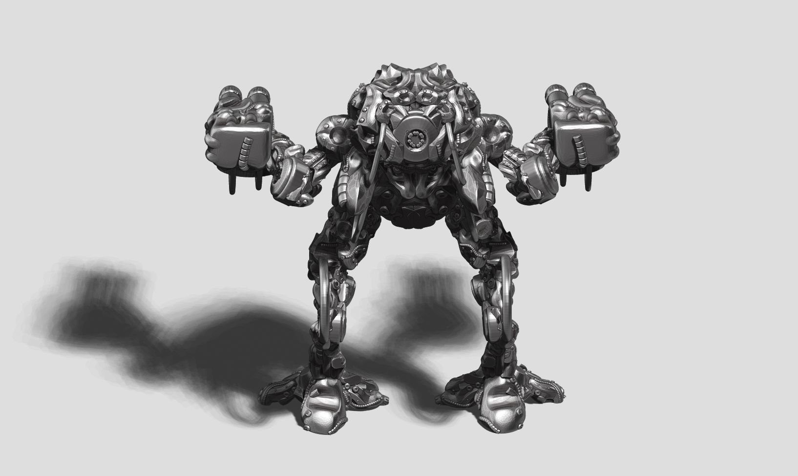 robot battle a14 3d print model  3D print model_5