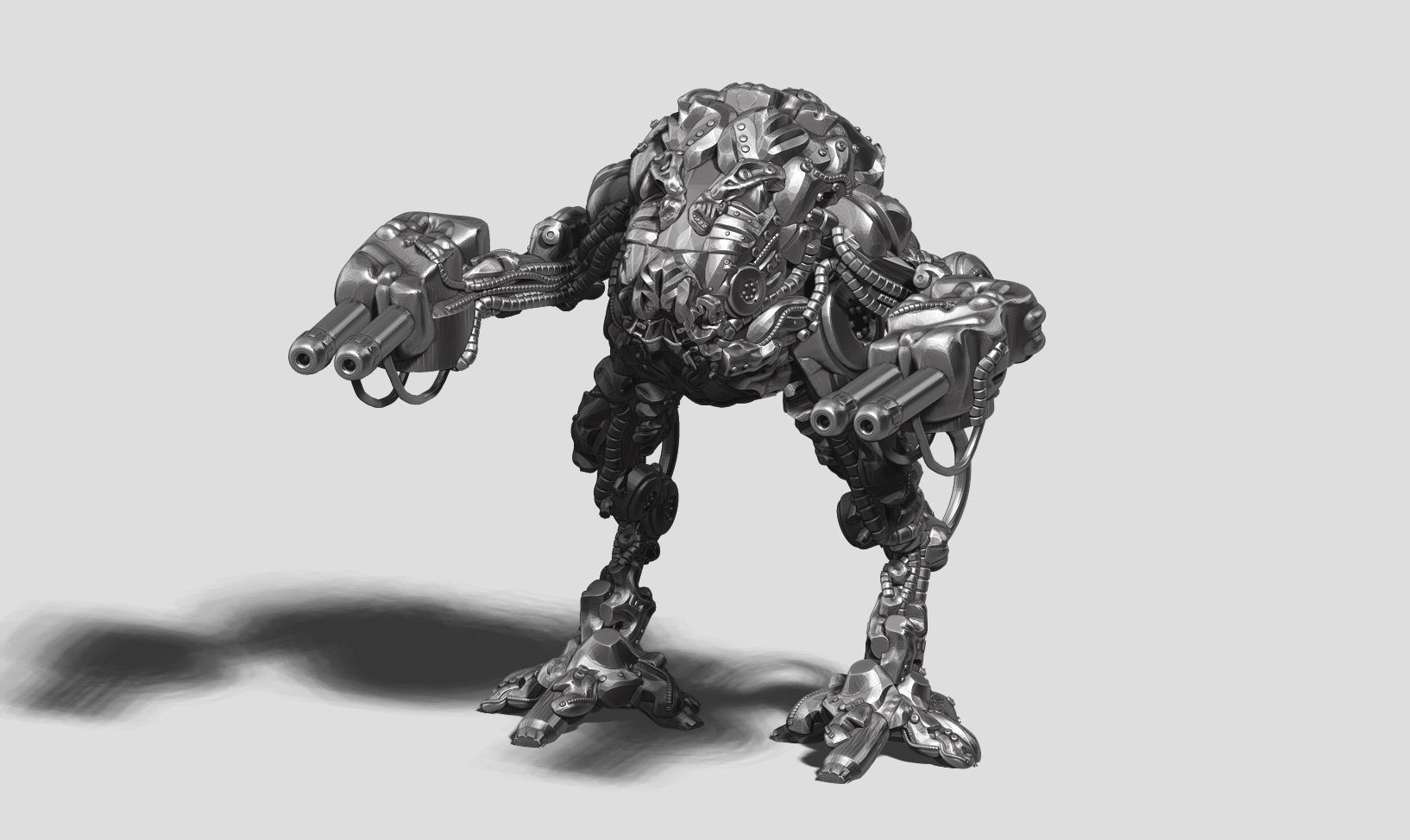 robot battle a14 3d print model  3D print model_9