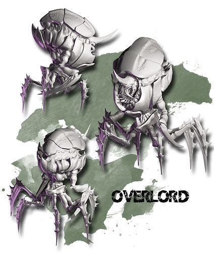 The Overlord creature 3D model