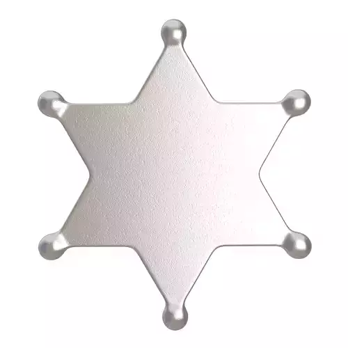 Sheriff Star Silver