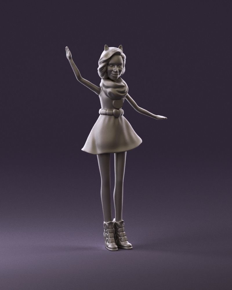 001038 barbie woman 3D Print Ready 3D print model_1